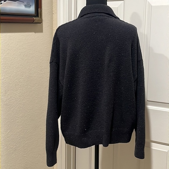 FRYE & CO WOMENS DARK GRAY ICE CREAM SPECKLED SWEATER SIZE XL - Picture 4 of 8